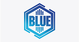 BLUEのロゴ