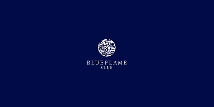 中洲のホストクラブ「BLUE FLAME」の求人宣伝。