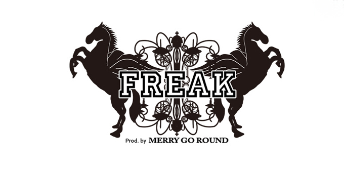ミナミのホストクラブ「FREAK -prod. by MERRY GO ROUND-」の求人宣伝。