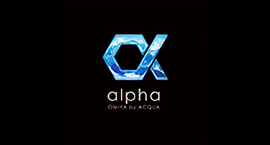 alpha by ACQUA OMIYAのロゴ