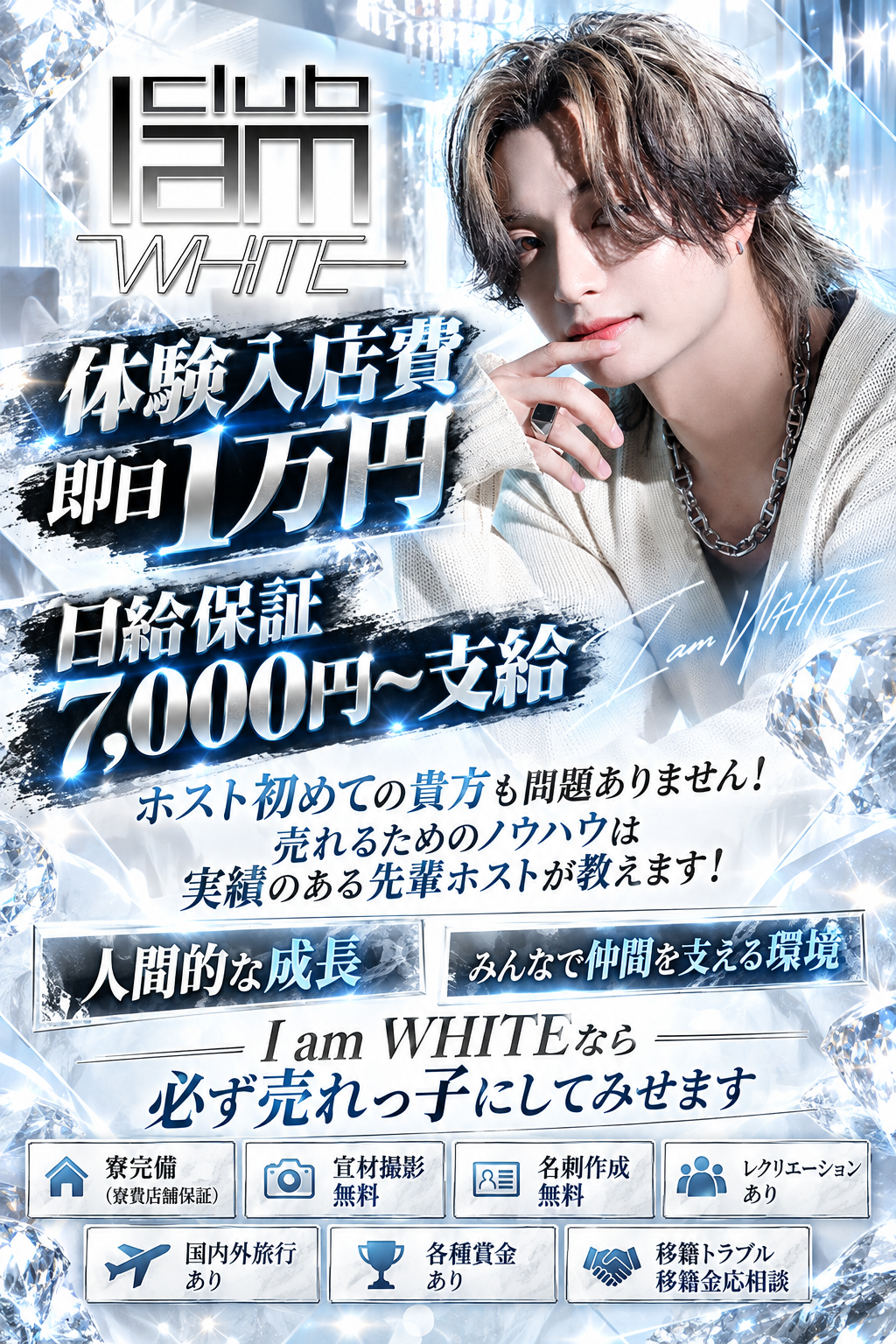 I am WHITEの求人宣伝バナー